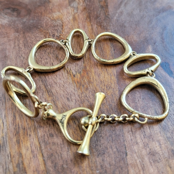 🌷FOSSIL | TOGGLE ABSTRACT LINK BRACELET - Picture 2 of 3